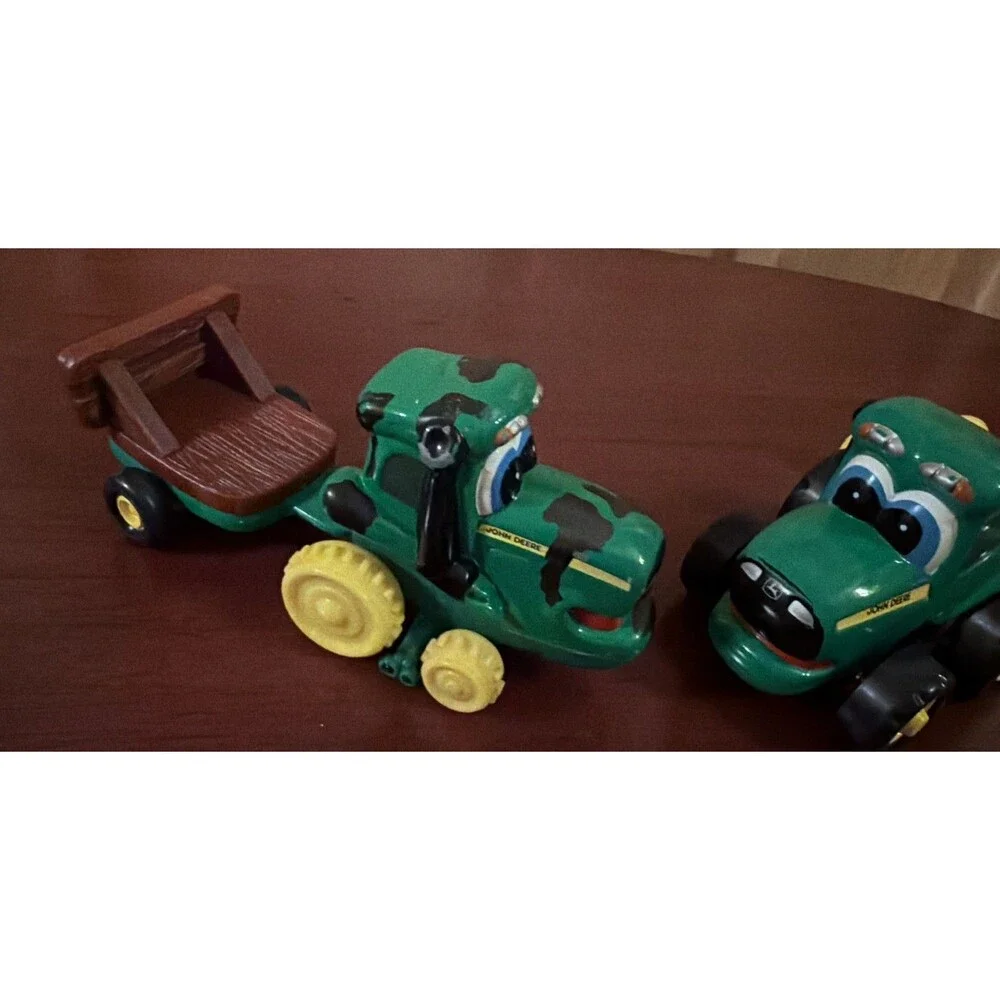 Ertl John Deere Chunky Kids Toddler Toy Corey Combine & Tractor Green Yellow GUC